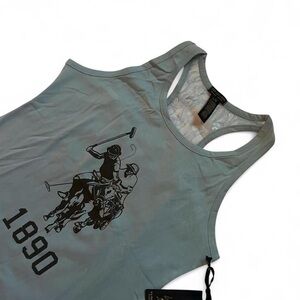 Ralph Lauren • Baby Blue Pony Lace Tank top • SIZE - LARGE • NWT